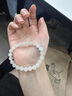 伊夢嬌和田玉手串保真高端煙紫色和田玉手鏈女玉石料紫手串散珠手鐲手飾 高冰蜂蜜水手鏈【珠徑約8MM】 曬單實拍圖