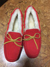 EVERAU女士澳洲經(jīng)典蝴蝶結豆豆鞋休閑舒適便鞋一腳蹬懶人鞋單鞋丨EA1005 紅色 39 （尺碼偏小 建議選大一碼） 曬單實(shí)拍圖