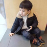 G.DUCKKIDS男童羽絨棉服冬裝手塞棉外套2023新款4-12歲兒童中大童棉襖加厚冬 黑色 毛領(lǐng)棉衣 150 建議身高141cm左右 曬單實(shí)拍圖