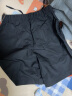 无印良品 MUJI 女式 棉府绸 短裤 裤子 休闲裤 夏 BED04A2S 黑色 S 实拍图