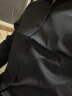 卡帝乐鳄鱼衬衫男秋季经典纯色衬衫男修身正装商务休闲衬衣男 黑色 2XL 实拍图
