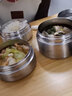 恩爾美（nRMEi）保溫飯盒不銹鋼大容量24小時超長保溫桶學(xué)生上班族便攜多層提 鍋 富貴紫3.0L 四層【保溫袋+餐具】 曬單實拍圖