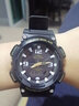卡西歐（CASIO）手表男表AQ-S810電子石英指針運動(dòng)表學(xué)生表新年禮物送男生 AQ-S810W-1B 光能+100米防水 曬單實(shí)拍圖
