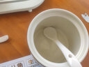 崢野奶白輕奢陶瓷調(diào)料盒調(diào)料罐調(diào)味罐廚房調(diào)味器皿鹽罐糖罐調(diào)味盒 奶白調(diào)味罐三件套（3罐1架1蝴蝶） 曬單實(shí)拍圖