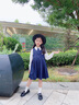 NICKYBABY女童jk套裝兒童夏季學(xué)院風(fēng)裙子馬甲連衣裙女孩大童演出服夏裝 3669白色+4128深藍色+不含鞋 120 曬單實拍圖