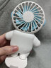 迷你小風(fēng)扇定制logo印字圖案宣傳廣告禮品展會(huì )活動(dòng)贈品手持usb戶(hù)外隨身便攜式可愛(ài)充電小電扇 高配版【象牙白+支架底座】 充電款 曬單實(shí)拍圖