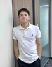 LAUREN BY RALPH LAUREN拉夫勞倫Ralph Lauren經(jīng)典小馬標(biāo)男士翻領(lǐng)純棉短袖polo衫運動男t 白色 M 建議125-145斤 曬單實拍圖