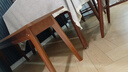 林之語長條凳長凳實木腿長椅凳餐廳長板凳椅子家用餐凳長木凳大木板凳子 【實木腿】深胡桃120x30cm 曬單實拍圖