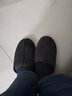 內泊【真皮毛超保暖】羊毛毛拖鞋男士冬季家居可外穿防臭乳膠一體高檔 瓦灰 43 【拍大1碼】 曬單實(shí)拍圖