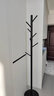 普洛姆（PORUOMS）不銹鋼衣帽架落地式現代簡(jiǎn)約室內掛衣架臥室家用大理石金屬衣架 黑色 曬單實(shí)拍圖