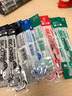 斑馬（ZEBRA）圓珠筆芯SK-0.7多功能圓珠筆替芯0.7mm適用于B4SA1原裝按動四色圓珠筆 黑色5支 曬單實拍圖