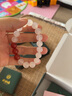 祥禎福珠寶（XIANGZHENFU JEWELRY）鴨蛋青和田玉手串女DIY平安扣玉珠子玉石手鏈 曬單實(shí)拍圖
