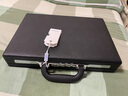 菲雪兒牛皮手提箱高端公文箱復古密碼箱商務(wù)手提電腦包錢(qián)箱保險箱 黑色 15寸 曬單實(shí)拍圖