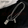 QMXD幽靈項鏈男潮韓版嘻哈小眾學(xué)生鎖骨鏈吊墜簡(jiǎn)約時(shí)尚毛衣鏈配飾 曬單實(shí)拍圖