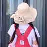 CHANEELR & KARITH防曬帽子女太陽帽夏天遮臉遮陽防紫外線UV大檐帽漁夫帽女2024新款 米色 均碼 曬單實拍圖