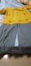 丹珠娜休閑褲女裝2025夏季新款休閑時(shí)尚文藝復古八分闊腿褲兩件套裝夏裝 上黃+下藍 XL 曬單實(shí)拍圖