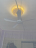 中聯(lián)（ZOLEE）電風(fēng)扇迷你微風(fēng)扇小風(fēng)扇小電扇小吊扇家用辦公室工業(yè)學(xué)生宿舍床頭蚊帳 5葉直徑70cm標配【1.8米線(xiàn)長(cháng)】 曬單實(shí)拍圖