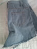 勛貍粑夏季a字牛仔短褲女潮ins新款高腰寬松熱褲顯瘦百搭闊腿褲子 淺藍色 2XL 曬單實(shí)拍圖