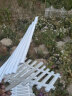 千惠美塑料栅栏白色围栏庭院篱笆栅栏室内外别墅校园装饰小围栏花园栅栏 欧式插地款(80长X53高)加强型 实拍图