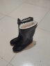 回力雨鞋男士冬季加绒保暖中高筒雨靴水鞋防水胶鞋套鞋6807黑中长绒39 实拍图