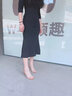 Moermashi 高跟涼鞋女 夏季新款一字帶性感水鉆女神氣質(zhì)百搭細跟涼鞋女 銀色 37 尺碼偏小 曬單實拍圖
