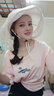 素錦初瀾 遮陽(yáng)帽子女夏天戶外速干太陽(yáng)帽 可折疊護(hù)脖頸防曬帽防塵防蚊蟲(chóng)蜜蜂網(wǎng)紗帽釣魚帽 米色 曬單實(shí)拍圖