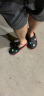 鲨鹈鹕洞洞鞋男士大码拖鞋防滑室外迪特沙滩鞋女透气包头休闲凉鞋男 迪特黑红色 42 实拍图