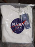 NASA GISS短袖t恤男冰感薄款透氣萊卡T恤圓領(lǐng)純色簡(jiǎn)約男女同款休閑打底上衣 白色 2XL  125-140斤 曬單實(shí)拍圖