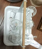 川三 正品加厚北歐簡約水杯架子日式木柄鐵藝 玻璃水杯馬克杯瀝水杯架 白色杯架1個(無杯無盤) 曬單實拍圖