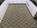 大喜來(lái)（DAXILAI） 滿(mǎn)鋪廚房地墊防水防油易清洗大面積防滑腳墊家用長(cháng)條除塵防摔墊子 簡(jiǎn)約菱形灰色 80*100cm  默認長(cháng)方形 曬單實(shí)拍圖