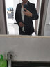 瑪梵夫100%純羊毛西服男秋冬新款商務(wù)休閑西裝修身加厚呢子外套單西上衣 芷青色 M 170 曬單實(shí)拍圖