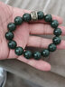 月石緣收藏級鴨蛋青和田玉手串男盤(pán)玩銀六字真言轉運珠玉石手鏈女士禮物 六字真言和田玉手串 曬單實(shí)拍圖