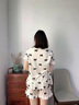 莫代爾 睡衣女2025年新款夏季薄款少女大碼公主風短袖短褲夏天家居服套 (YSE) 女5703 XL (建議身高170左右，體重120-140斤) 曬單實拍圖