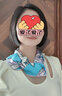 瑪麗亞·古琦（MARJA KURKI）真絲絲巾女小方巾 高檔真絲圍巾 桑蠶絲小絲巾絲綢禮物 自由飛翔 桔色 曬單實拍圖