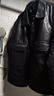 皮爾卡丹（pierre cardin）冬季加絨加厚皮衣男士韓版潮流機(jī)車毛領(lǐng)皮夾克青年翻領(lǐng)冬裝外套男 黑色 2XL 曬單實拍圖