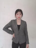 佳昭 職業(yè)裝女裝套裝小西裝女小西服外套氣質(zhì)修身大學(xué)生面試工作服 灰色西裝 M 曬單實(shí)拍圖