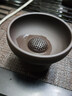 眷砂堂宜興原礦紫砂濾茶器茶漏過(guò)濾茶水漏斗茶道配件功夫茶具過(guò)濾網(wǎng) 原礦紫砂老紫泥 曬單實(shí)拍圖