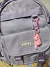 第九城 初中生書(shū)包女生高中減負大容量雙肩包校園簡(jiǎn)約中學(xué)生休閑運動(dòng)包 淺紫色 曬單實(shí)拍圖