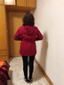 情羅蘭中老年女裝外套媽媽裝秋裝50歲60中長款連帽風(fēng)衣春秋季母親上衣女 紅色 均碼 3XL 【115-130斤】 曬單實拍圖