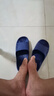 利達妮（TZLDN）老年人防滑拖鞋女士夏季居家用浴室室內洗澡家居孕婦用軟底涼拖女 藏青 42-43 (適合41-42碼) 曬單實(shí)拍圖