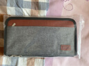 VANLEMN丹麥出國旅游留學(xué)護照包多功能證件包大容量收納護照夾袋女士錢(qián)包 【特大號】灰色（可放手機） 曬單實(shí)拍圖