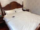 ziiu自由品牌 纯白色酒店四件套 80支长绒棉纯棉贡缎床单 1.5/1.8米床 实拍图