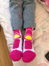 SOARED轮滑袜子专用儿童滑板袜男吸汗防滑速滑溜冰鞋轮滑袜女童滑冰袜子 粉红色 31-34码 实拍图