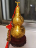 銅葫蘆掛件五帝錢(qián)開(kāi)口空心純黃銅鎮宅之寶葫蘆擺件辦公室吉祥掛飾 【鎮宅之寶葫蘆】金色高約10.5cm 曬單實(shí)拍圖