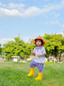 CREATURE HABITS兒童雨鞋防水防滑中筒男童小孩幼兒輕便舒適中筒雨鞋女童雨靴 黃色 27-28 (內(nèi)長16.9cm) 曬單實拍圖