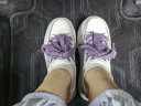 百丽母亲节礼物透气网面小白鞋女新款厚底休闲运动板鞋B1175BM3 紫色 36 实拍图