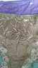 蘇蔓枍【4條裝】大碼蕾絲內(nèi)褲女高腰性感花邊胖mm170斤三角褲 酒紅色+咖色+黑藍(lán)色+深紫色 L （90-130斤） 曬單實(shí)拍圖
