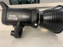 神牛（Godox） SL100W攝影燈LED直播補光燈常亮燈太陽燈打光燈影棚雙色溫柔光燈視頻拍照燈 單燈標(biāo)配 【SL100D】白光版 曬單實拍圖