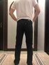 雷靂凱撒牛仔褲男款潮牌春秋款歐洲站彈力黑色修身小腳男士休閑長(cháng)褲 8115秋冬 厚款 36 (2尺9） 曬單實(shí)拍圖