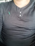 花花公子（PLAYBOY）長(cháng)袖T恤男秋冬季衛衣男士休閑男裝純色上衣服內搭打底衫 曬單實(shí)拍圖